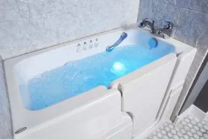 Hydrotherapy in the convenience of your own home. Using hot or cold water with jets of water or air takes an ancient treatment for aches and pains and puts you in control. Enjoy lower stress, better circulation, and gentle massage. We’ve combined the therapy of a spa with the relaxation of chromotherapy – light enhanced relaxation. Other ailments receive relief from JacuzziⓇ walk-in tubs that just aren’t possible with a traditional showers and tubs