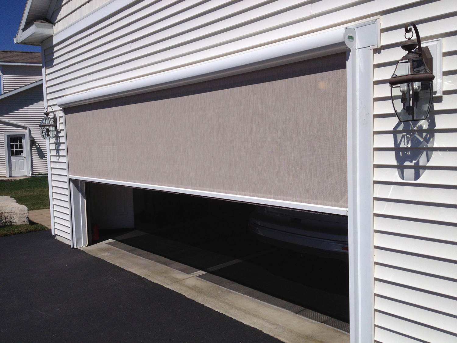 Sunesta retractable screen garage door installation