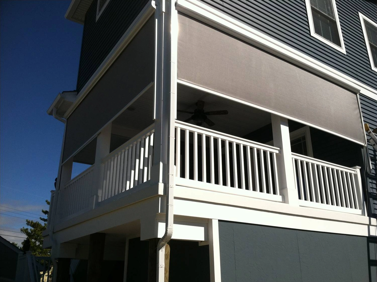 Sunesta Sentry screen enclosed retractable screens second floor porch