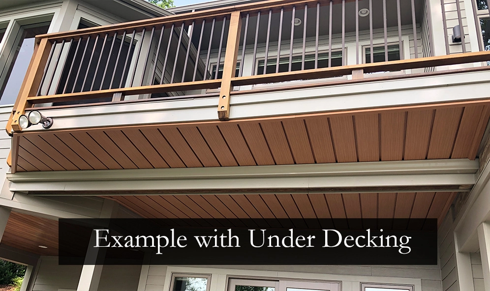 under decking example after