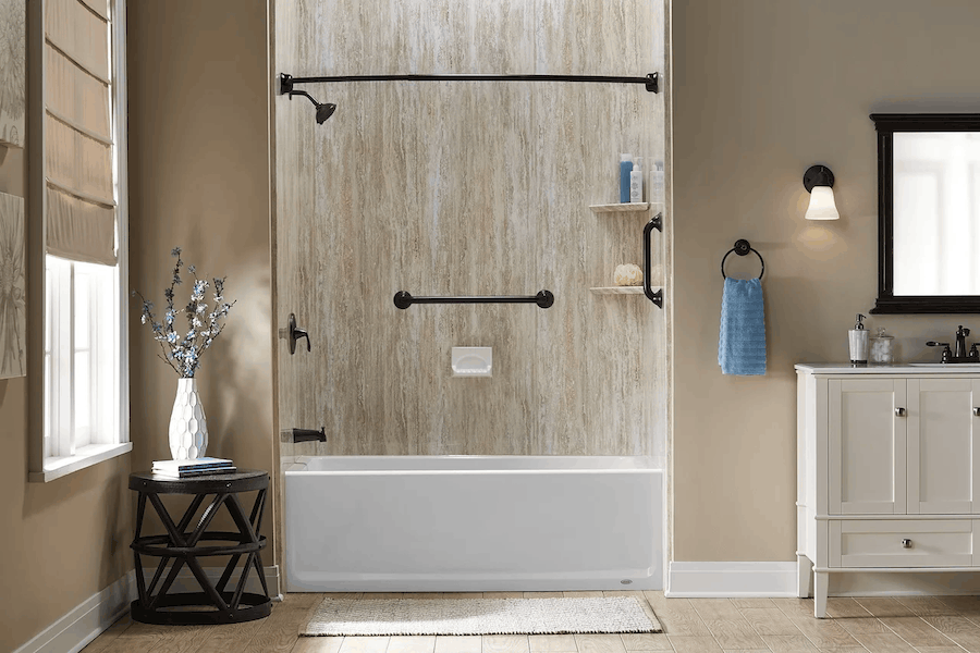 modern bathtub