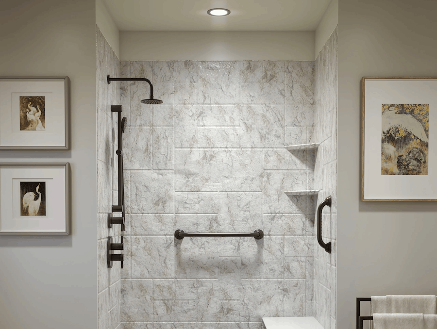 Bathtub-to-shower conversion
