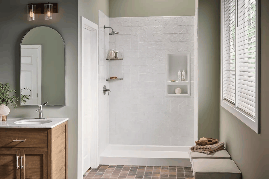 Bathtub-to-shower conversion