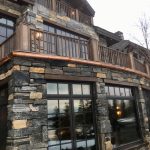 Copper Half Round Gutter on a stone house