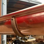 copper half round seamless gutters