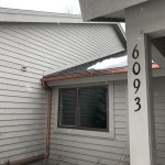 House with copper seamless gutters