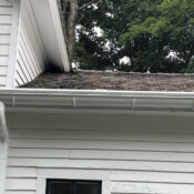 White 6 inch Half Round Gutter Helmet