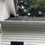 White 6 inch Half Round Gutter Helmet