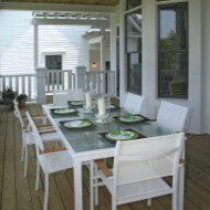 Under Deck Outdoor Dining Area