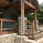 A home with a cup gutter rainchain